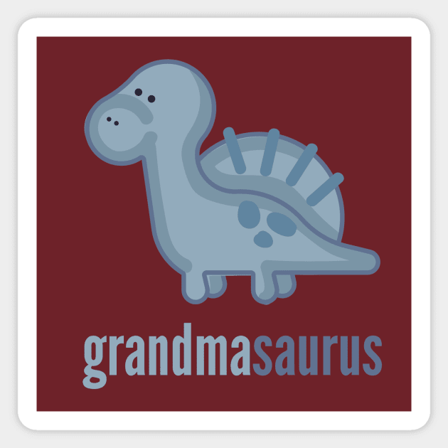 Grandmasaurus Shirt Family Dinosaur Shirt Set Sticker by DoggyStyles